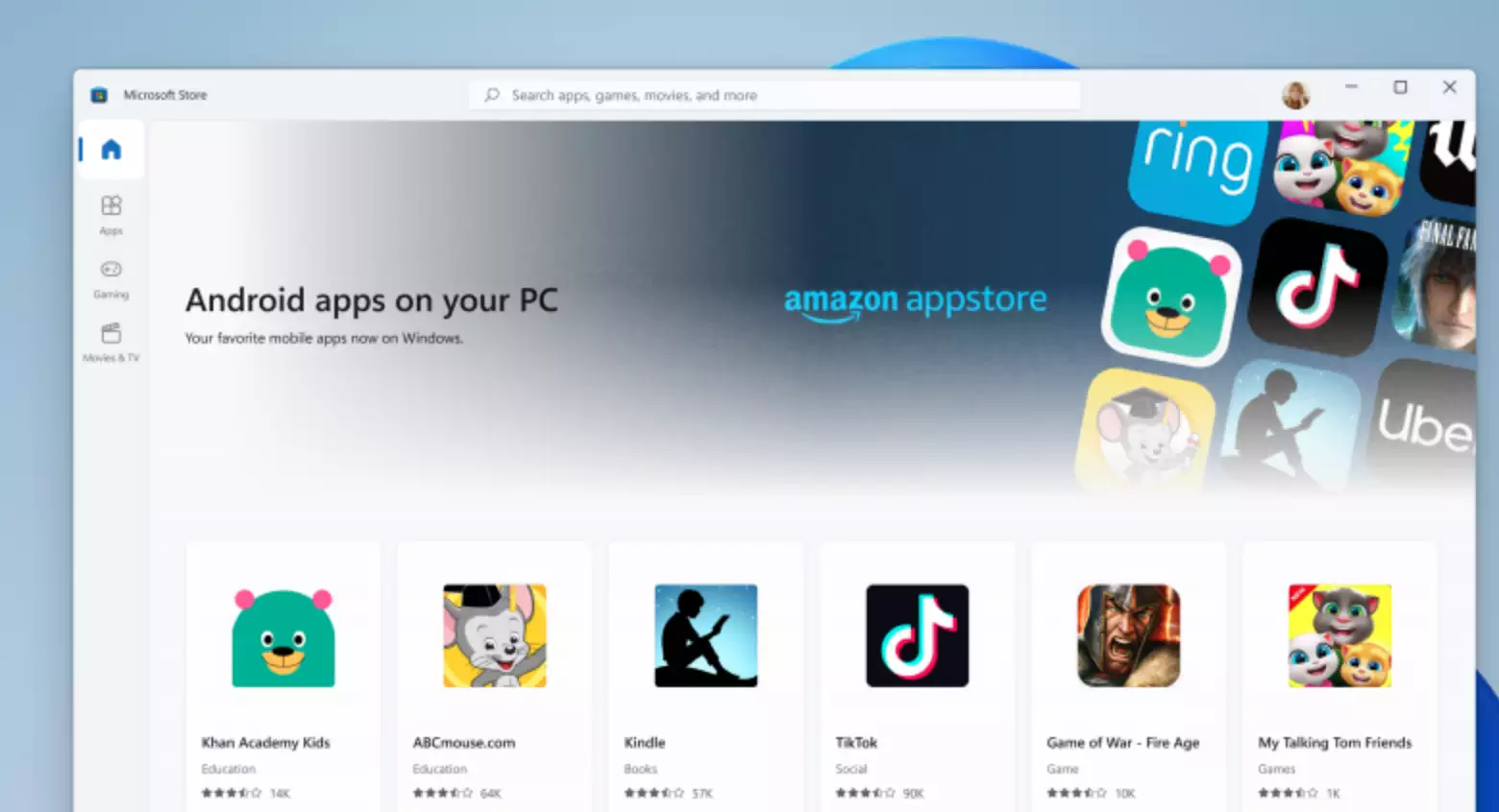 Windows 11 Android Uygulamaları